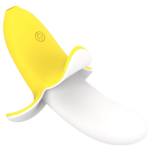 Banana Vibrador à Prova d'Água - Solitário (Amarelo-Branco)