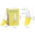 Banana Vibrador à Prova d'Água - Solitário (Amarelo-Branco)