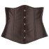 Cottelli Plus Size - Corset de Cetim (Preto) - 2XL