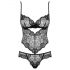 Obsessive Alluria - body de renda floral (preto) - L/XL