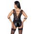 Cottelli Bondage - Body rendado com colar (preto)