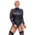 Cottelli Bondage Plus Size - body com mangas de renda (preto)