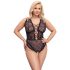 Cottelli Curves Plus Size - Body Transparente com Estampado (preto)