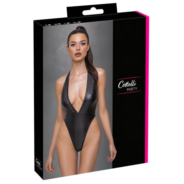 Cottelli Party - Body com decote profundo (preto)