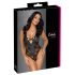 Cottelli Party - Body com Estampa Floral (Preto)