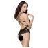 Obsessive 860-TED-1 - Super sensual body rendado (preto)