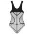 Body Obsessive B336: Transparente e Aberto (Preto) - S-L