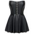 Cottelli - Vestido Mini Brilhante com Saia Plissada (Preto) - M