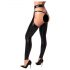 Noir - Meia Brilhante com Chaps (Preto) - M