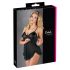 Cottelli - Babydoll leve, com babados (preto)