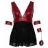 Cottelli Bondage Tamanho Grande - babydoll (vermelho-preto)