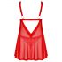 Obsessive Elianes - Conjunto babydoll rendado (vermelho) - M/L