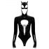 Veludo Preto - Body Batwoman de Manga Longa (Preto) - M