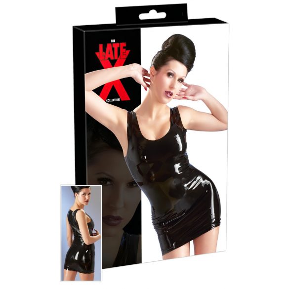 LATEX - mini vestido sem mangas (preto)