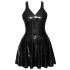 LATEX - Vestido mini com saia babado (preto)