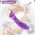 Mrow Real Lover - Vibrador realista recarregável à prova d'água (roxo)