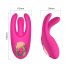 Mrow - vibrador recarregável 3 pontas para clitóris (rosa)