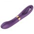 Funny Me Dual - vibrador língua 2 em 1 recarregável (roxo)