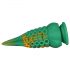 Dildo Polvo OgazR - 21 cm (verde-amarelo)