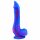 Inkipus - Dildo Silicone com Bolsa - 18cm (azul-rosa)