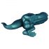 Toppedmonster - Dildo Silicone Dinossauro 26 cm (Turquesa)