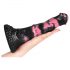 Bad Horse - Dildo de Silicone 18cm (Preto-Rosa)