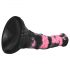 Bad Horse - Dildo de Silicone 18cm (Preto-Rosa)