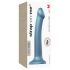 Strap-on Me Brilho Metálico M - Dildo Amigável à Pele (Azul Metálico)