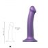 Strap-on-me Brilho Metálico M - dildo hipoalergênico (roxo metálico)