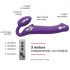 Strap-on-me M - vibrador sem alças (roxo)