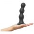 Strap-on com Esferas L - Dildo Base Ventosa (Preto)