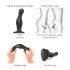 Strap-on-me Curvy S - dildo ondulado com base (preto)