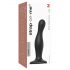 Strap-on-me Curvy M - Dildo ondulado com ventosa (preto)