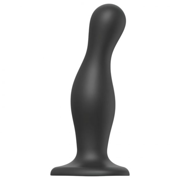 Strap-on-me Curvy L - Dildo ondulado com base (preto)