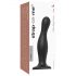 Strap-on-me Curvy L - Dildo ondulado com base (preto)