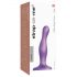 Strap-on-me Curvy S - Dildo ondulado com base (roxo)