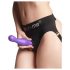 Strap-on Curvo M - Dildo Roxo com Ventosa