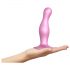 Strap-on-me Curvy M - dildo ondulado e rosa com ventosa