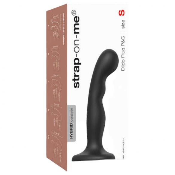 Strap-on-me P&G S - Dildo Curvado com Base (Preto)