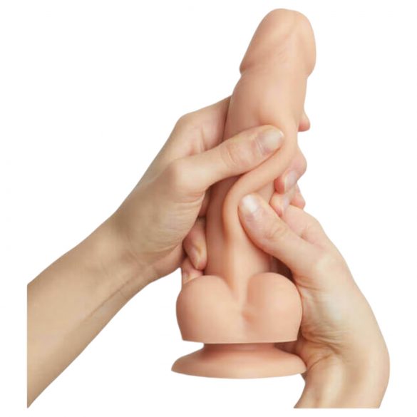 Strap-on-me S - Dildo realista de duas camadas com ventosa (natural)