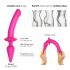 Cinta Strap-on-me com Dildo Semi-Realista XXL 2 em 1 (rosa)