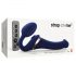 Strap-on-me S - vibrador com ondas e cinto - pequeno (azul)