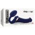 Strap-on-me M - vibrador azul de ondas de ar ajustável