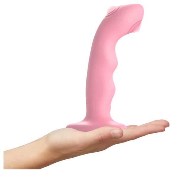 Strap-on-me M - vibrador G-ponto pulsante e à prova d'água (rosa)