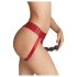 Strap-on-me - Cinta ajustável com dildo - XS-XXL (vermelho)