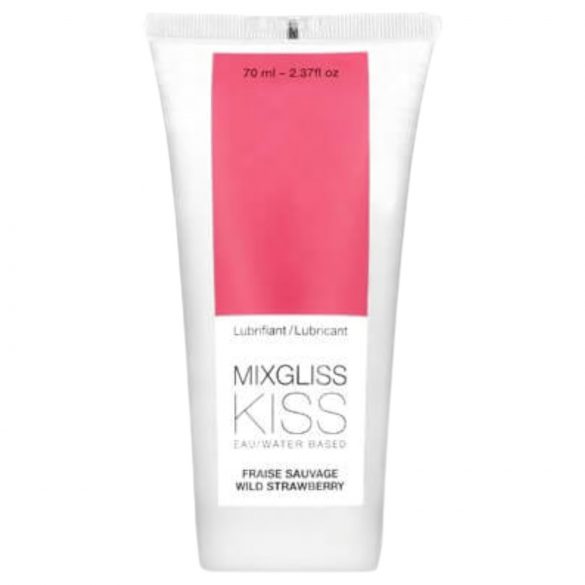 Mixgliss Kiss Wild - Lubrificante à Base de Água - Morango (70ml)