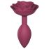 Rosas Abertas M - Plug Anal de Silicone (vermelho)