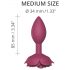 Rosas Abertas M - Plug Anal de Silicone (vermelho)