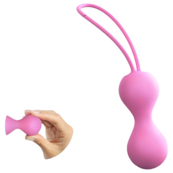 Joia Love to Love - duo de bolas de geisha em silicone (rosa)