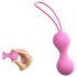 Joia Love to Love - duo de bolas de geisha em silicone (rosa)